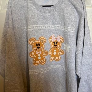 Gingerbread Mickey and Minnie sweater from small shop